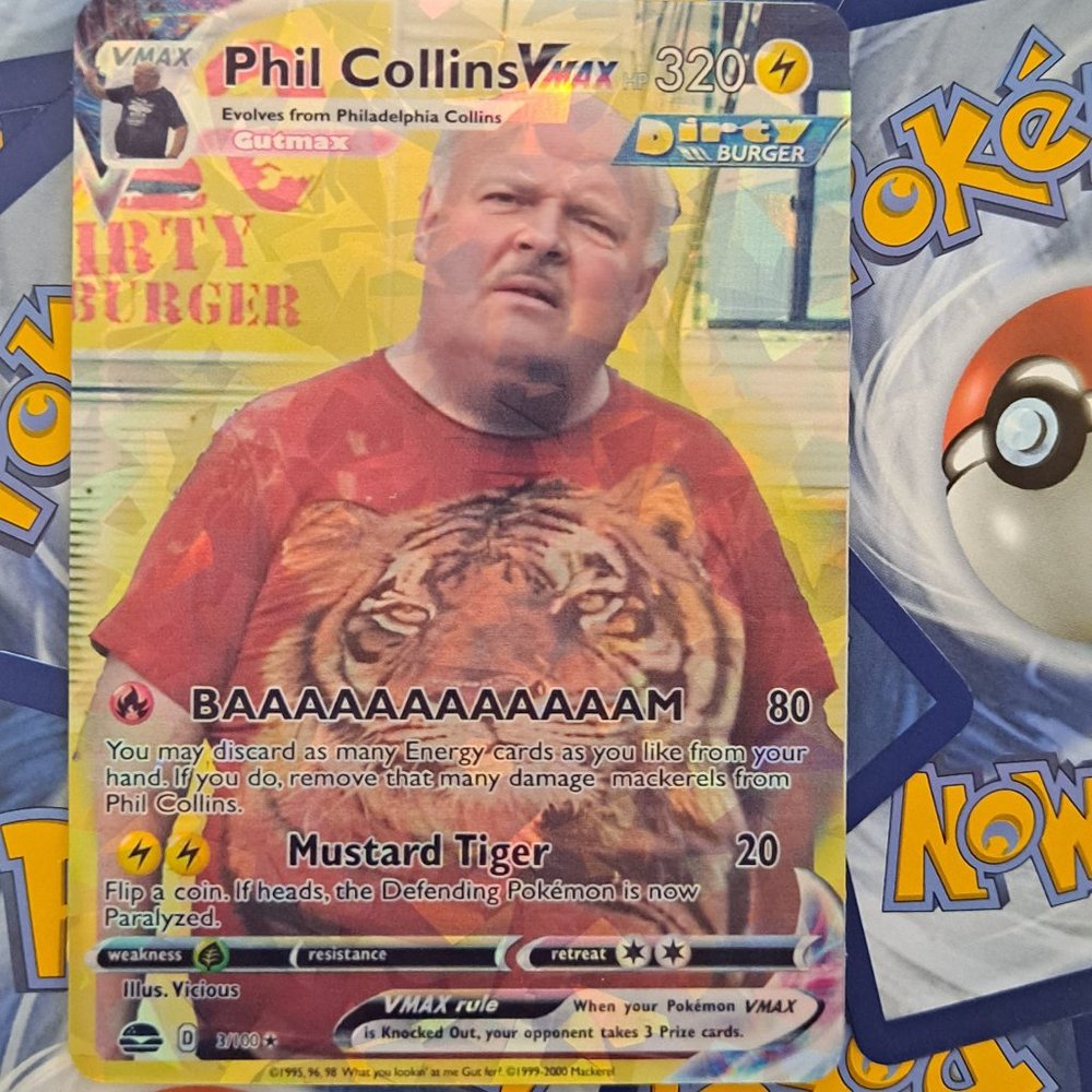 Phil Collins (mustard Tiger) Pokemon Card - TPB